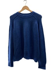 LAMS WOOL KN P/O/4/ウール/BLU/無地/170-2260036