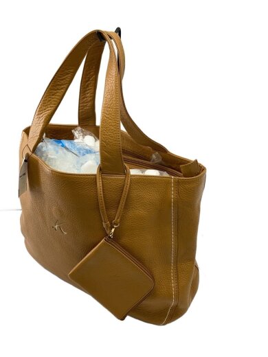 商品画像：シボ革/ミニケース付きトートバッグ/レザー/CML 2