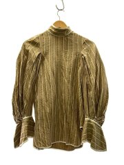 Floral Stripe Silk Jacquard Shirt/1/シルク/BEG/MM21FW-SH014