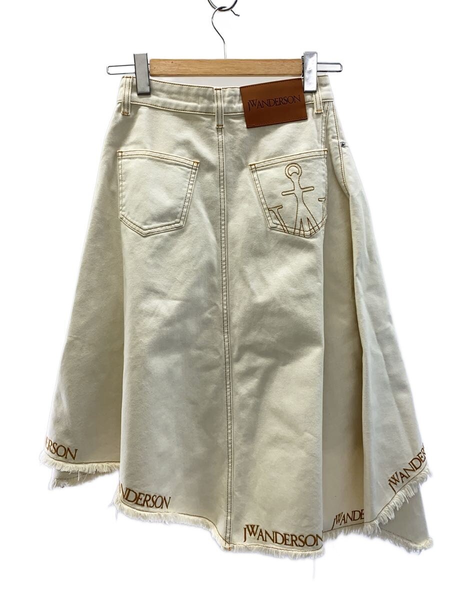 JW ANDERSON(J.W.ANDERSON) / ASYMMETRIC LOGO HEM SKIRT/スカート/34/コットン/IVO/DK0004PG0571006