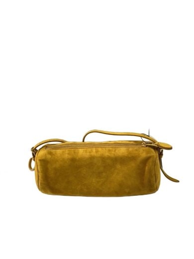 商品画像：スエードポーチ/スウェード/マスタードイエロー 3