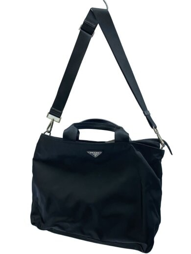 商品画像：2WAY/ショルダーバッグ/ナイロン/BLK/無地 1