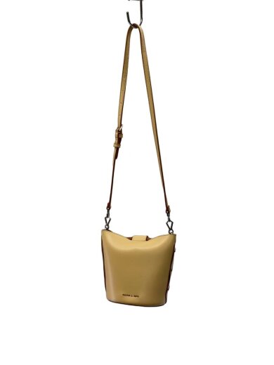 商品画像：スカルプチュアルハンドル/ショルダーバッグ/レザー/BEG/無地// 1