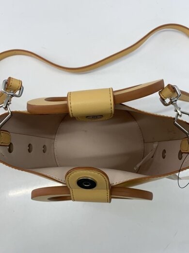 商品画像：スカルプチュアルハンドル/ショルダーバッグ/レザー/BEG/無地// 6