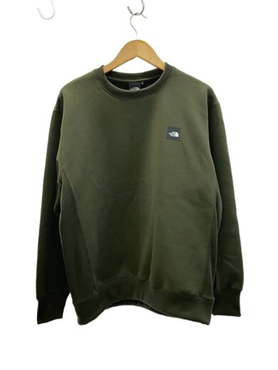 画像：THE NORTH FACESQUARE LOGO CREW_スクエアロゴクルー/L/ポリエステル/GRN1