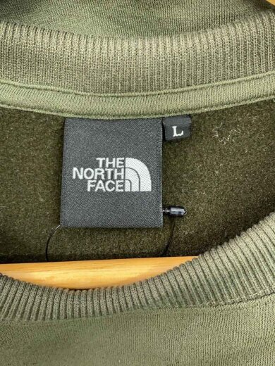画像：THE NORTH FACESQUARE LOGO CREW_スクエアロゴクルー/L/ポリエステル/GRN3
