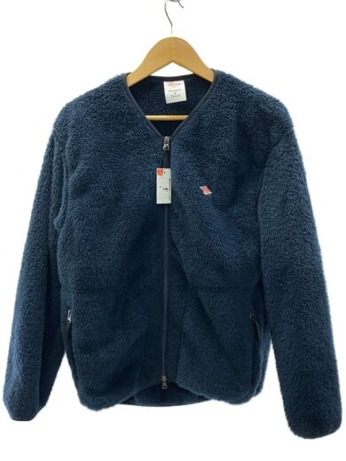 画像：DANTONHIGH PILE FLEECE V-NECK ZIP JACKト/ポリエステル/NVY/DT-A0039HPF1