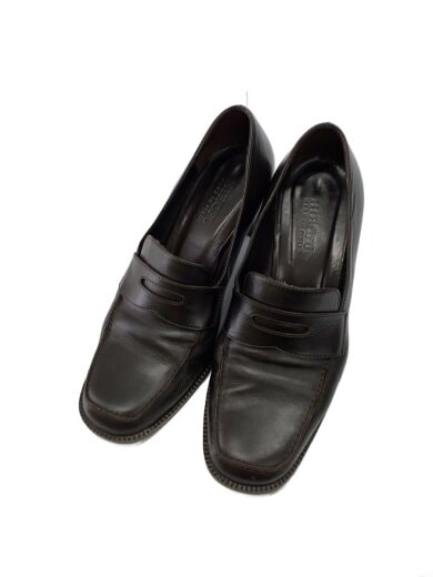 商品画像：ヒールローファー/23.5cm/BRW/レザー 2