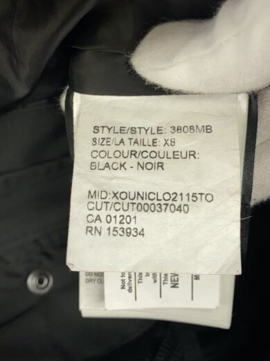 商品画像：WYNDHAM PARKA BLACK LABEL/XS/ポリエステル/BLK/3808MB 4