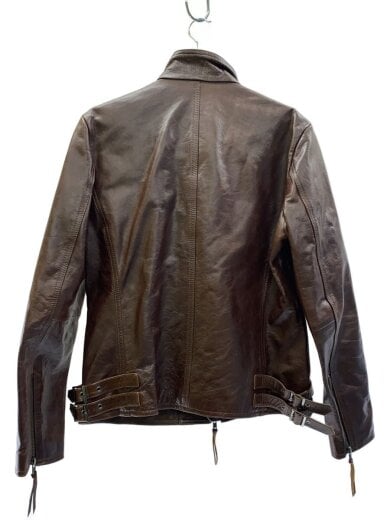 商品画像：ホースハイド/シングルライダースジャケット/L/馬革/BRW/無地 2