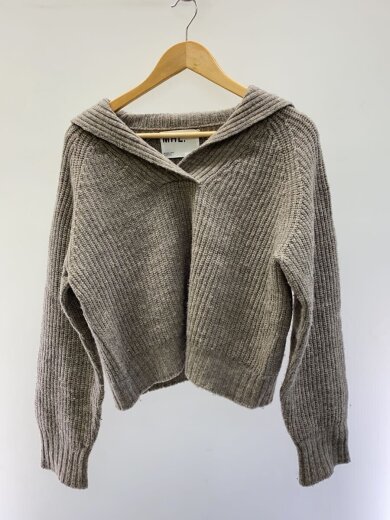 商品画像：セーラーカラー/ニット・セーター(厚手)/2/--/BRW/無地 1