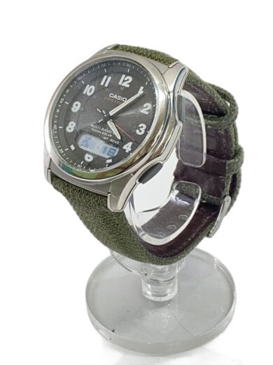 商品画像：ソーラー腕時計・WAVECEPTOR/デジアナ/KHK/GRN 2