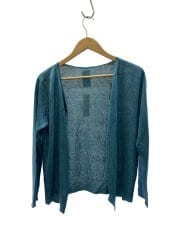 カーディガン(薄手)/M/リネン/シルク混/GRN/J0141KJ052