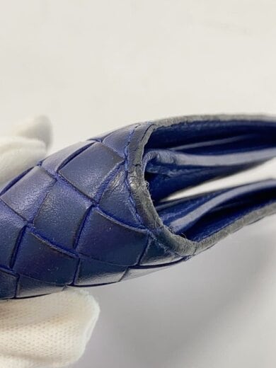 商品画像：イントレチャート/2つ折り財布/レザー/NVY/無地/メンズ 9