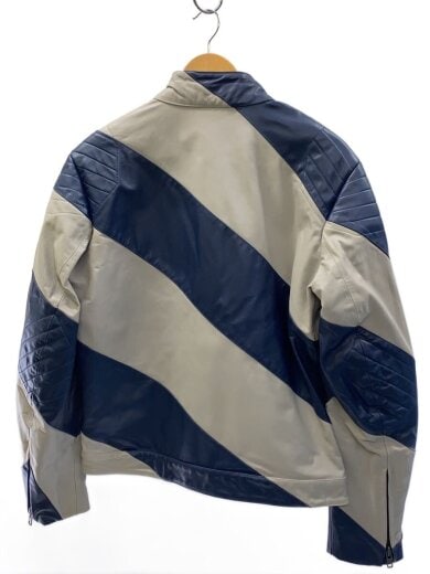 商品画像：ここのえ/09AW/ツートン/シングルライダース/バイカージャケット/48/レザー牛革/BRW 2