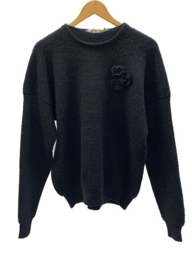 商品画像：80s/川久保期/薔薇/ニット・セーター(厚手)/ウール/BLK/GN-050110 1