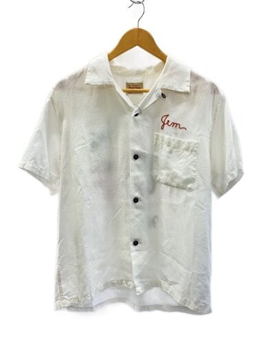 商品画像：ボウリングシャツ/半袖シャツ/M/レーヨン/WHT/SE36166 1