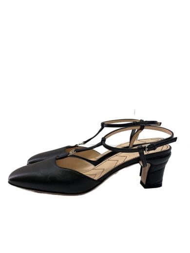 商品画像：スリングバック/ダブルG/パンプス/37.5/BLK/レザー// 1