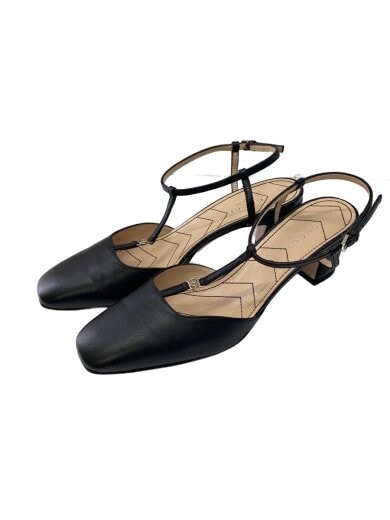 商品画像：スリングバック/ダブルG/パンプス/37.5/BLK/レザー// 2