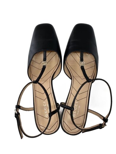 商品画像：スリングバック/ダブルG/パンプス/37.5/BLK/レザー// 3