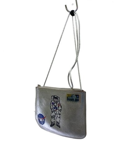 商品画像：BEAMS Planets 別注NASA/サコッシュ/coxcomb/ショルダーバッグ/レザー/SLV 2
