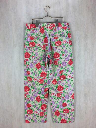 画像：yohji yamamoto POUR HOMME総花柄パンツ/ボトム/2/コットン/マルチカラー/花柄/薔薇/フラワー/ヨウジ/ヨージ2