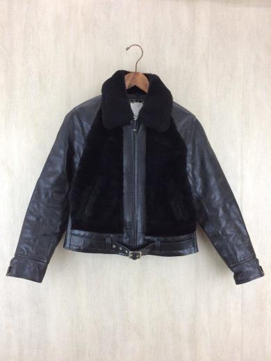 画像：Attractionsレザージャケット・ブルゾン/36/レザー/BLK/Bilt Buck/グリズリージャケット/クマジャ1