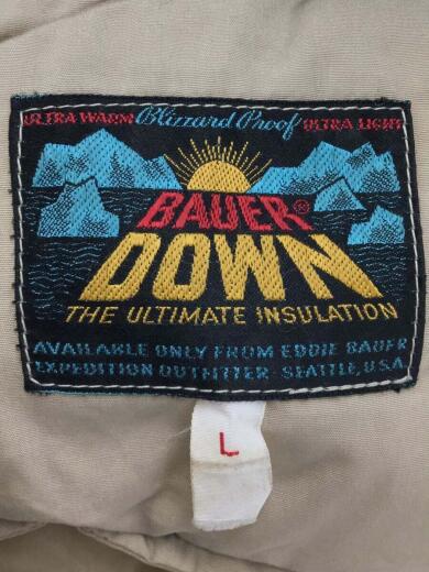 画像：EDDIE BAUERダウンジャケット/L/ベージュ/60s/日の出タグ/3