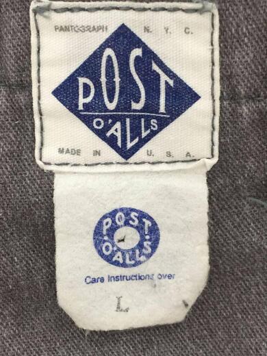 画像：POST OVERALLSUSA製//シンチバック/ワーク/ストレートパンツ/L/コットン/グレー4