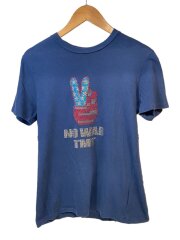 Y2K/ラインストーン/Tシャツ/M/コットン/NVY/総柄