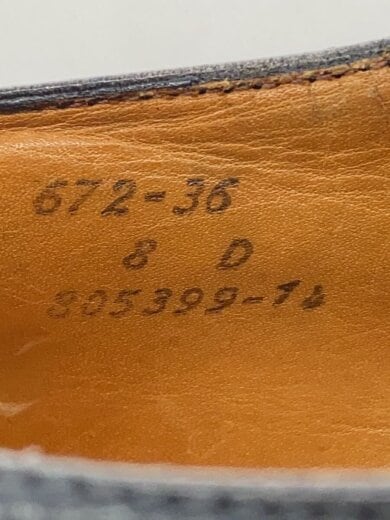 商品画像：672/36ラスト/キャップトゥストレートチップ/ドレスシューズ/8D/BLK/レザー 5