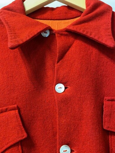 商品画像：～60s/オープンカラーシャツ/長袖シャツ/--/ウール/RED/無地 4
