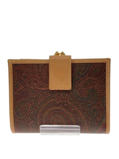 商品画像：2つ折り財布/レザー/BRW/ペーズリー/レディース 1