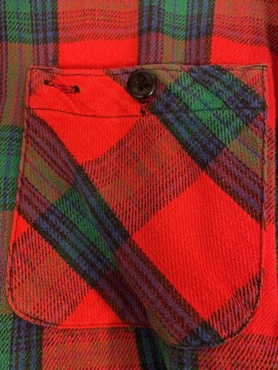 商品画像：ネルシャツ/L/コットン/RED/チェック 5