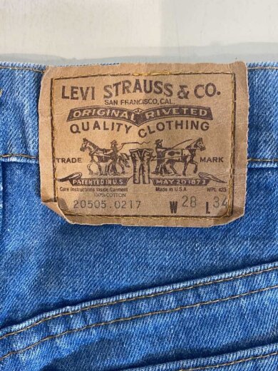 商品画像：80s/505//ボトム/28/デニム/IDG/20505-0217 4