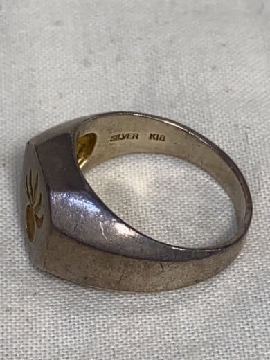 商品画像：A Signet Ring/SILVER k18/19号/SLV/メンズ 3