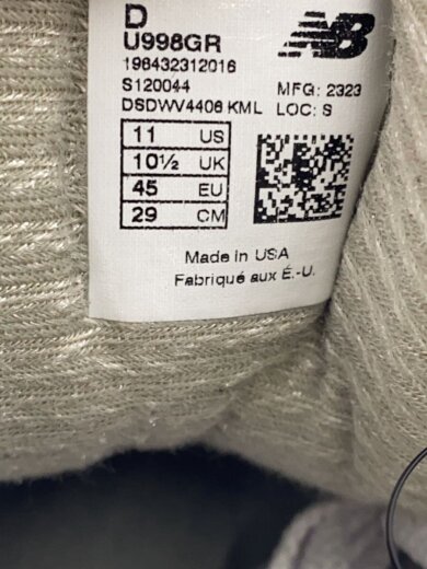 商品画像：U998/グレー/29cm/GRY 5