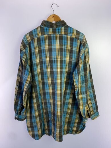 商品画像：60s/フランネルシャツ/マチ付き/長袖シャツ/XL/コットン/BLU/チェック 2