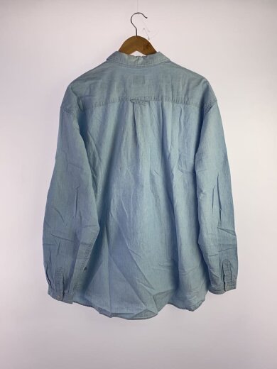 商品画像：シャンブレープルオーバーシャツ/コットン/BLU/無地/23-UFO-SH041// 2