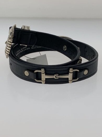 画像：TORY LEATHERベルト/フェイクファー/BLK/無地/メンズ//2