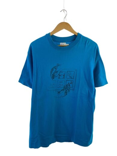 商品画像：Tシャツ/L/コットン/BLU/プリント// 1