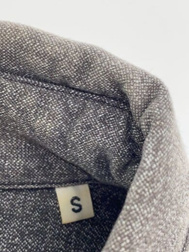 商品画像：長袖シャツ/S/コットン/GRY/無地// 4