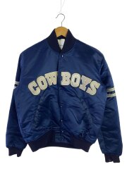 90s/USA製/COWBOYS/スタジャン/S/ナイロン/BLU