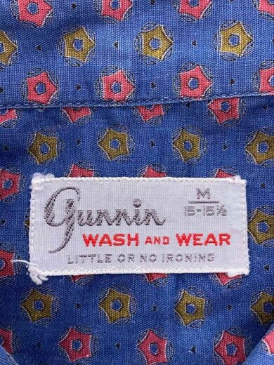 商品画像：Guninn/長袖シャツ/M/コットン/BLU/総柄 3