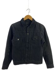 ブラックデニムジャケット/M/コットン/BLK