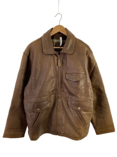 商品画像：レザージャケット・ブルゾン/--/レザー/BRW 1
