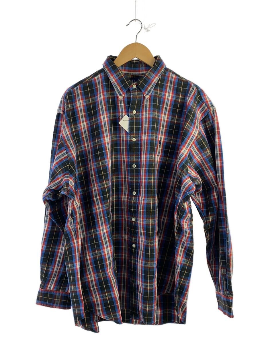 RALPH LAUREN / ネルシャツ/長袖シャツ/XL/コットン/RED/チェック