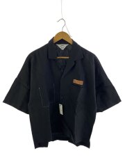 半袖シャツ/3/リネン/BLK/20S17