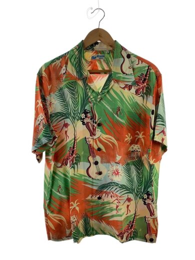 商品画像：アロハシャツ/--/レーヨン/ORN/総柄/JS32180// 1