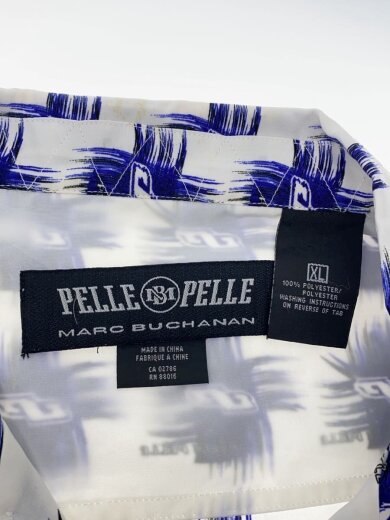 商品画像：長袖シャツ/XL/ポリエステル/WHT/総柄 3